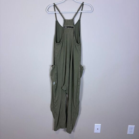 Free People Movement Green Sleeveless Athletic Jumpsuit Size Small - Picture 2 of 9